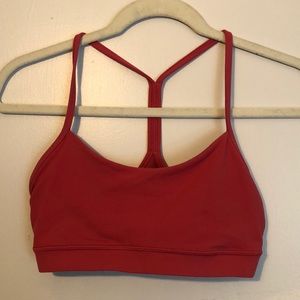 Pink lululemon sports bra